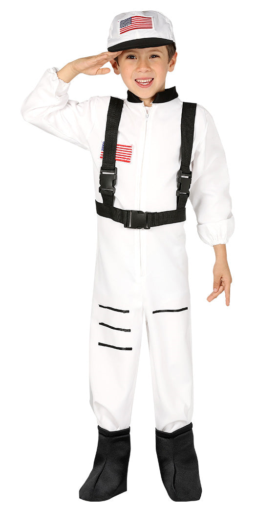 Kids Astronaut USA Space Man Uniform Costume