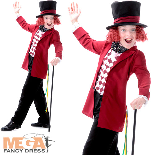 Boys Mad Hatter Fancy Dress World Book Day Costume