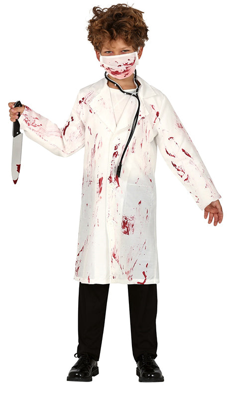 Boys Crazy Dentist Gory Zombie Doctor Halloween Costume