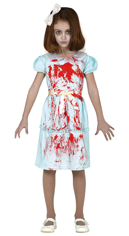 Girls Ghost Twin Halloween Horror Doll Fancy Dress