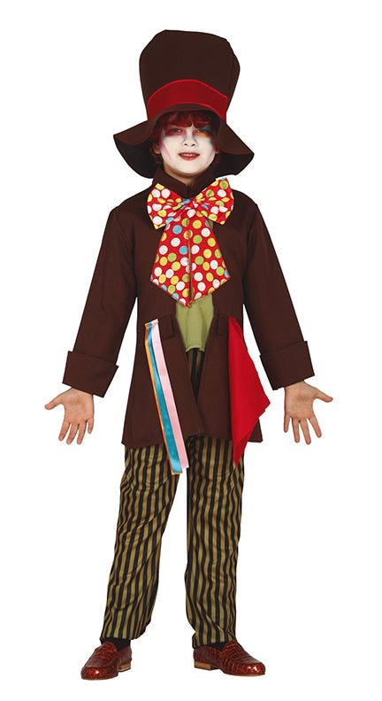 Boys Wonderland Fairy Tale Crazy Hatter Book Day Costume