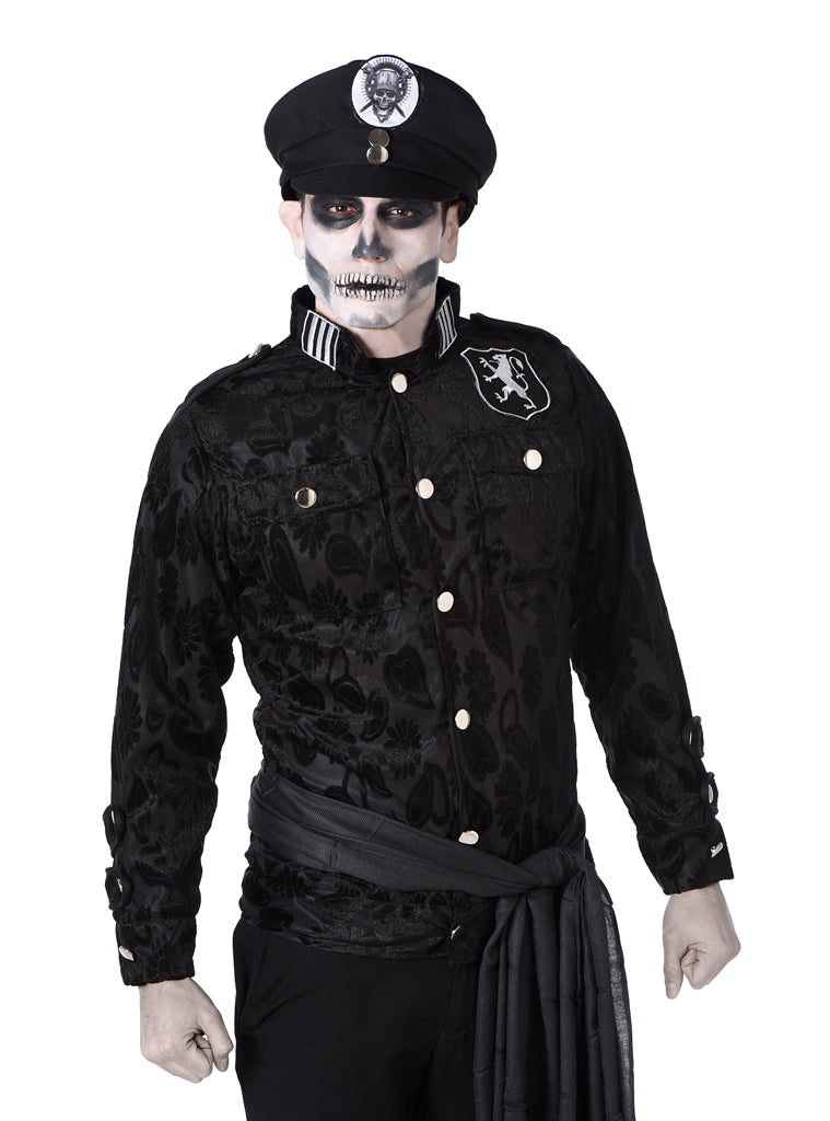 Men's Deluxe Zombie Officer Undead Police Halloween Costume