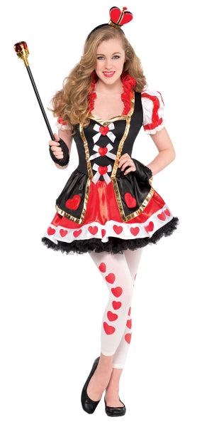 Queen of Hearts Teen Girls Costume Fairytale Dress