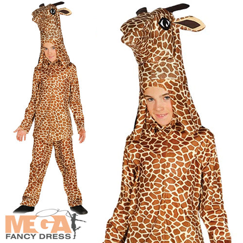 Kids Giraffe Fancy Dress Safari Zoo Animal World Book Day Costume