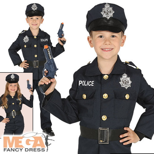 Future Policeman Kids Fancy Dress Costume