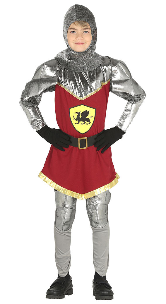 Boys Dragon Knight Medieval Solider World Book Day Costume