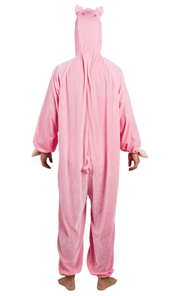 Adults Pig Jumpsuit Farm Animal Fancy Dress Book Day Costume
