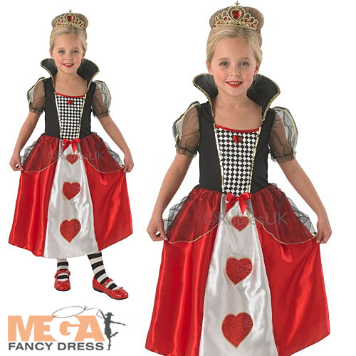 Girls World Book Day Queen of Hearts Fancy Dress Costume
