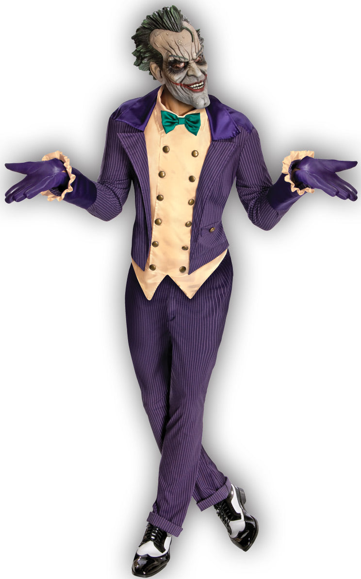 Men's Deluxe The Joker Batman Halloween Costume + Mask