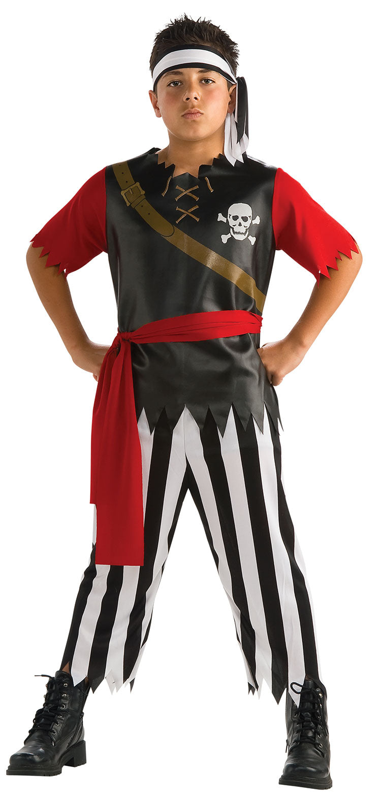 Boys Pirate King Caribbean Buccaneer World Book Day Costume
