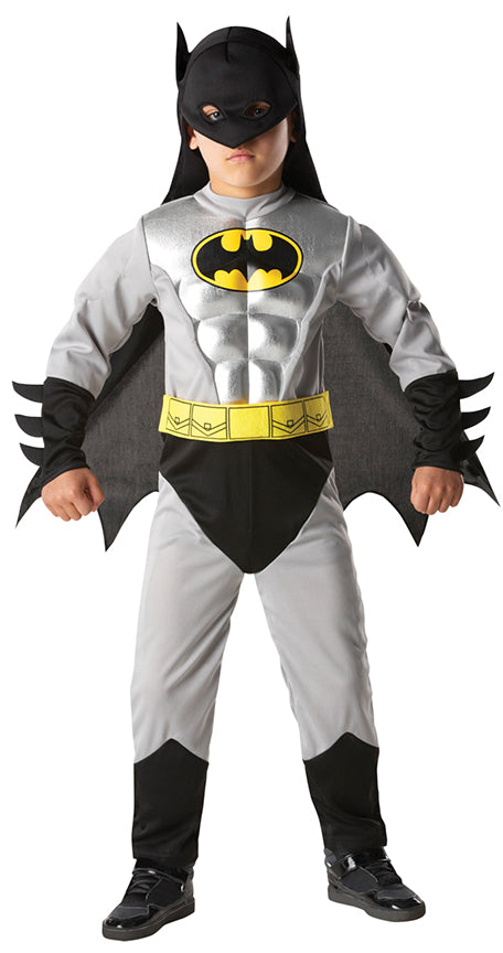 Kids Batman Muscle Chest Superhero Costume