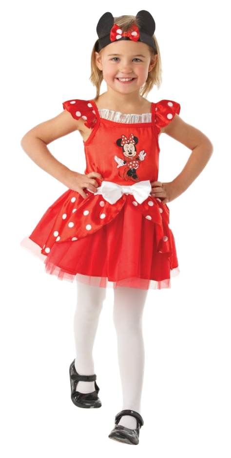 Girls Minnie Mouse Red Ballerina Dance Costume