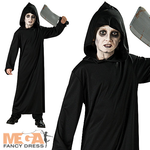 Kids Haunted Horror Robe Halloween Scary Costume