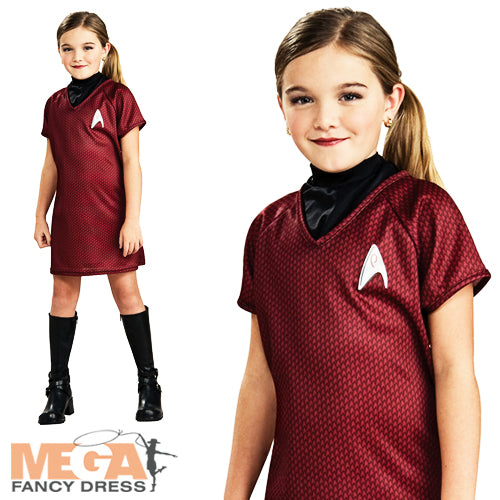 Girls Star Trek Uhura Sci Fi Film Space Costume