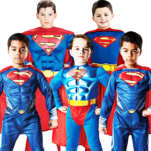 Licensed Kids Superman Fancy Dress Costumes