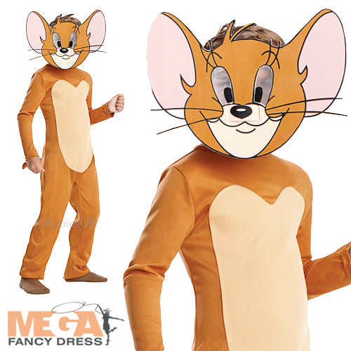 Kids Jerry Mouse Tom & Jerry Cartoon Animal Fancy Dress Costume