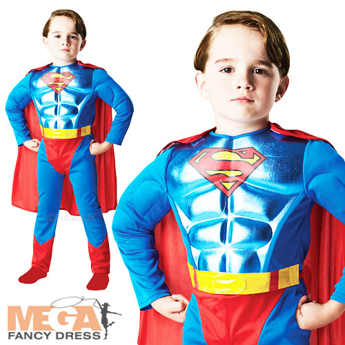 Kids Metallic Chest Superman Costume