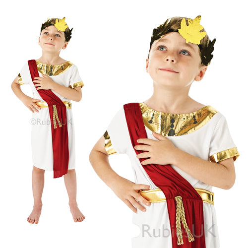 Boys Roman & Wreath Ancient Greek Caesar Costume