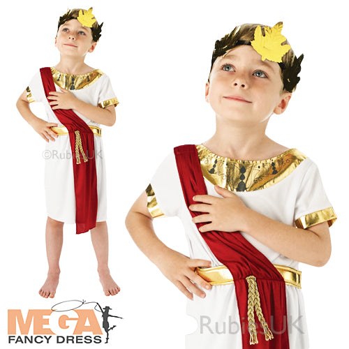 Boys Roman & Wreath Ancient Greek Caesar Costume