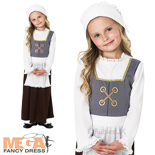 Girls Medieval Tudor World Book Day Costume