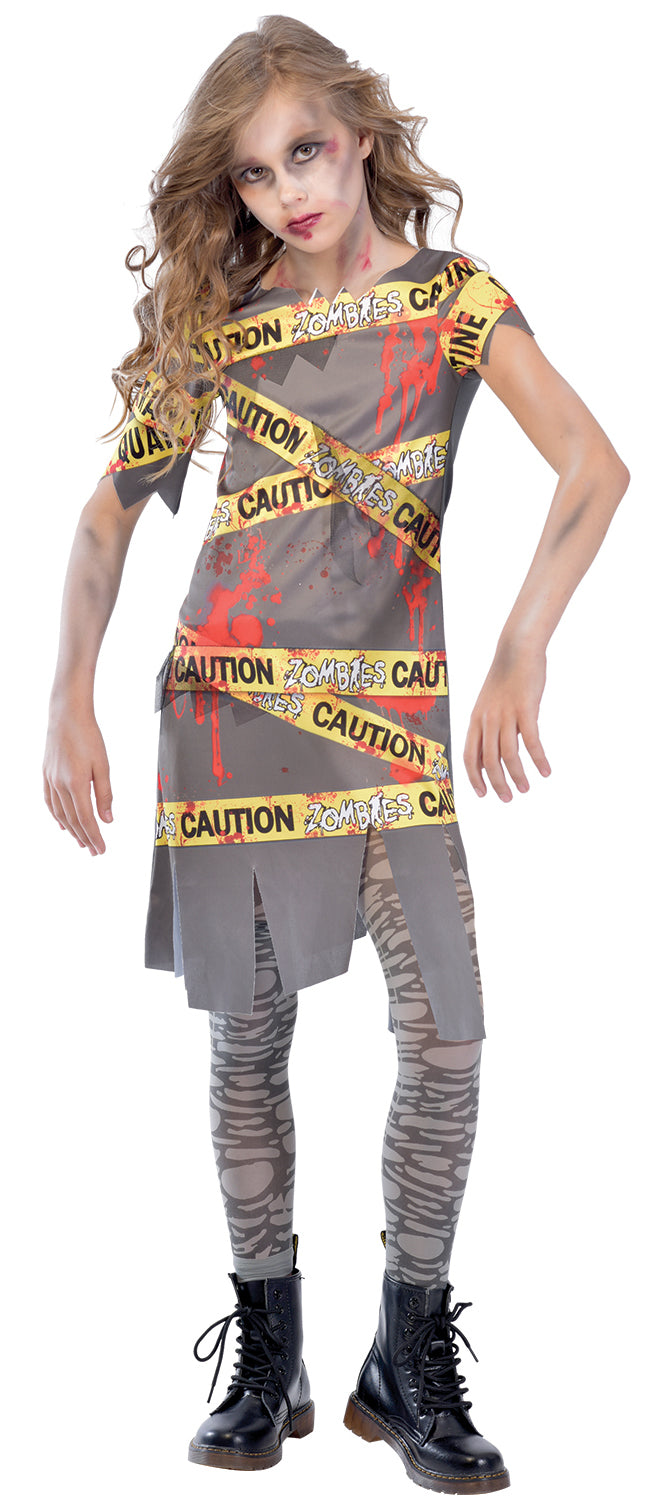 Caution Zombie Girls Costume