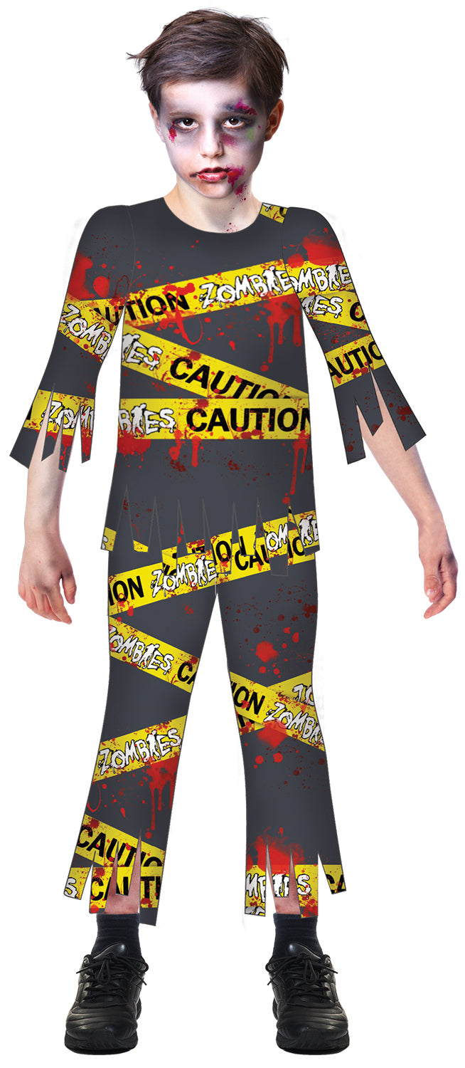 Caution Zombie Boys Costume