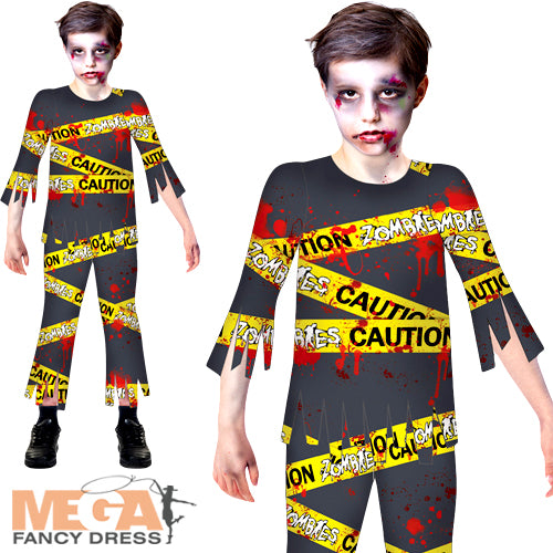 Caution Zombie Boys Costume