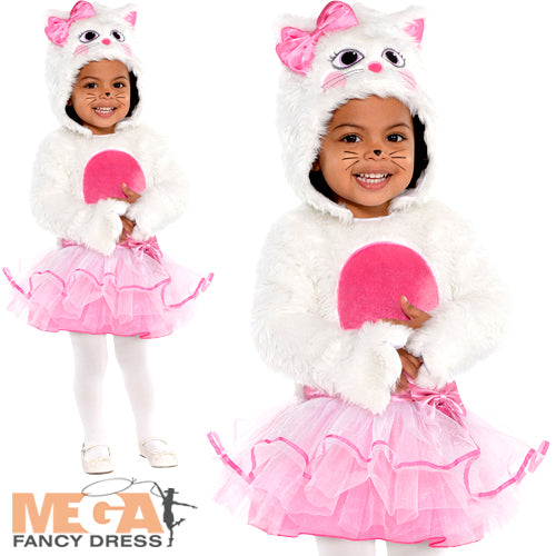 Baby Girls Wee Whiskers Cat Kitty Animal Fancy Dress Costume