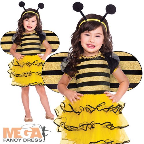 Bumble Bee Girls Insect Fancy Dress Costume