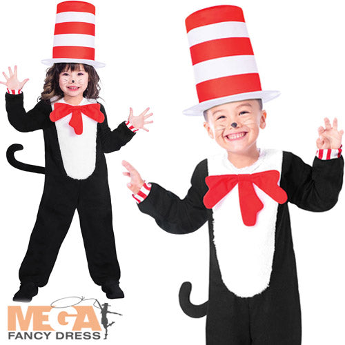 The Cat in the Hat Kids Book Character Costume