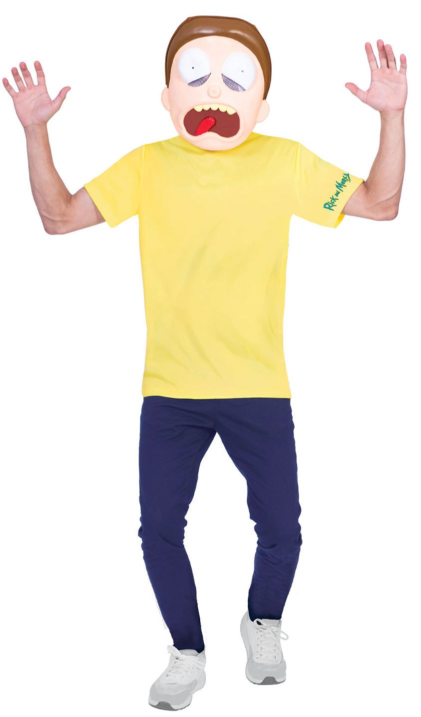 Men's TV Rick and Morty Morty Smith Halloween Fancy Dress Costume