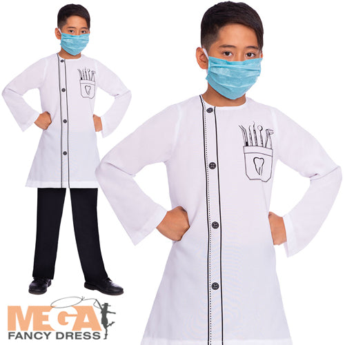 Kids Dentist Dental Surgeon Uniform Costume