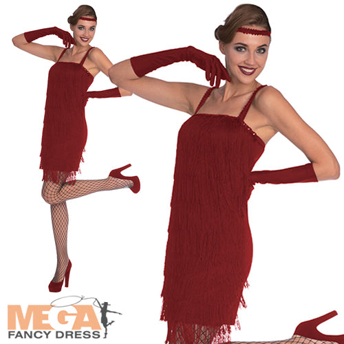 Flapper dress outlet red