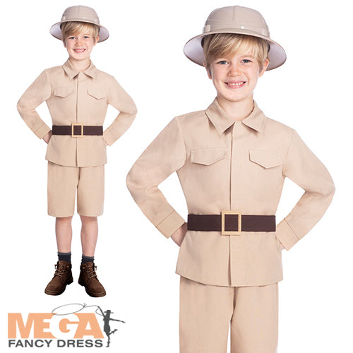 Boys Safari Explorer Jungle Zoo Keeper Uniform Costume