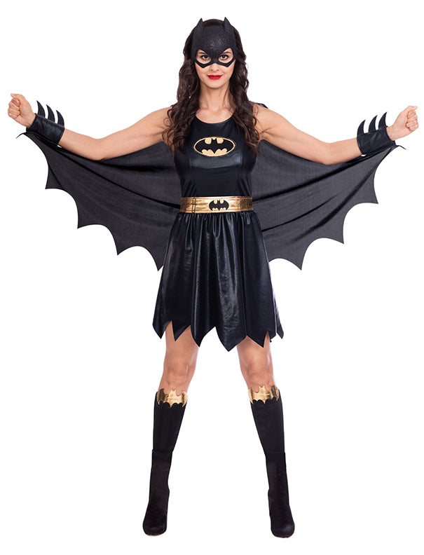 Ladies Classic Batgirl DC Comics Batman Superhero Fancy Dress Costume
