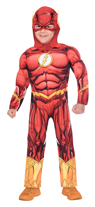 Boys DC Comics Superhero The Flash Fancy Dress Book Day Costume