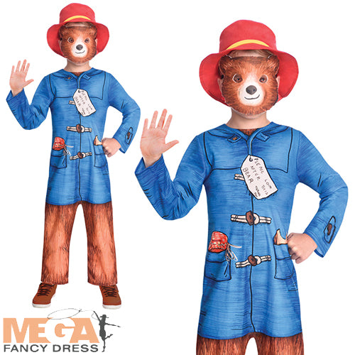 Kids Book Day Animal Character Paddington Bear Fancy Dress Costume