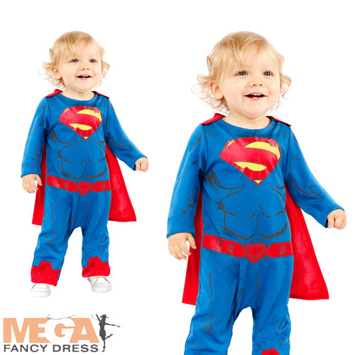 Kids Classic Superman Comic Book Fancy Dress Costume