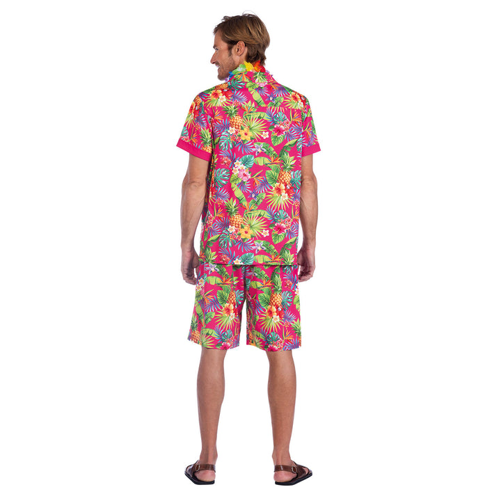 Mens Pink Hawaiian Tropical Shirt Costume