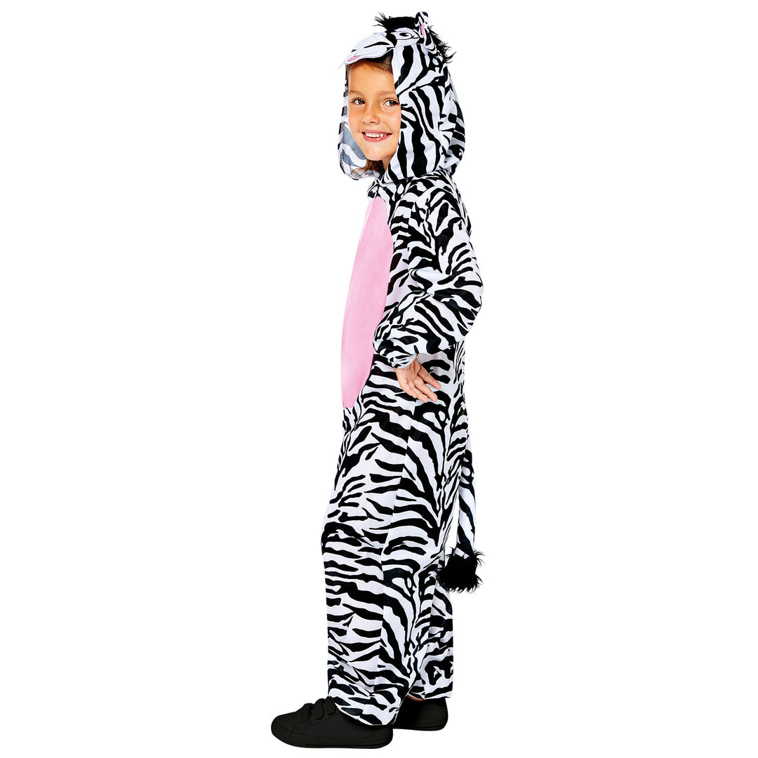 Kids Zoo Animal Zebra Character Jumpsuit World Book Day Costume