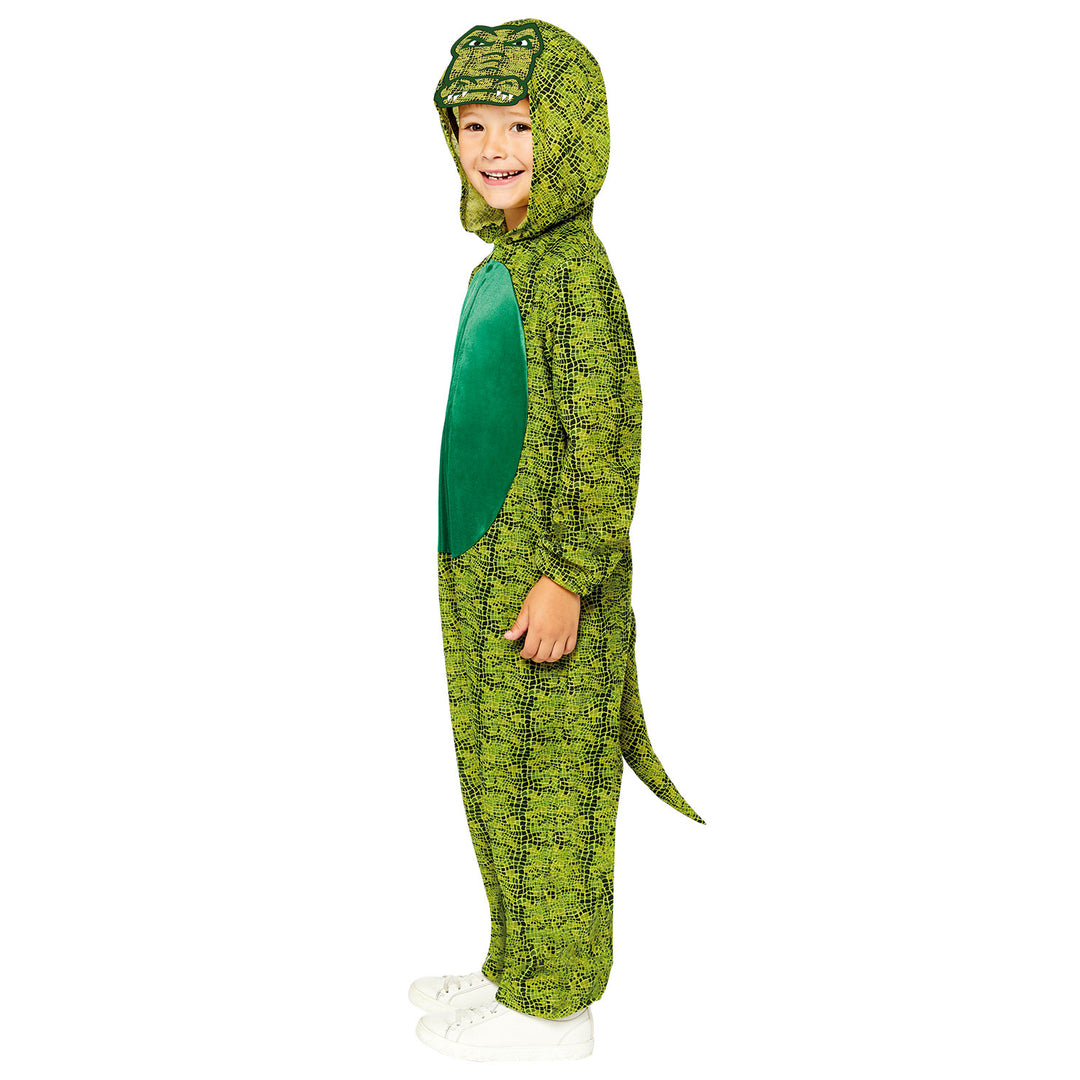 Kids Reptile Crocodile Character Jumpsuit World Book Day Costume