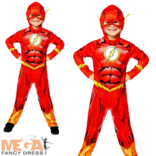 Boys The Flash Comic Book Superhero Costume