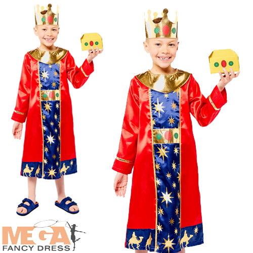 Boys Red Wise Man Christmas Nativity Costume