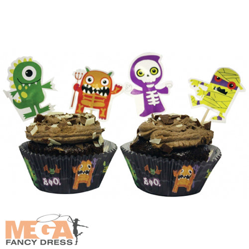 Boo Crew Monsters Cupcake & Picks Festive Party Decor