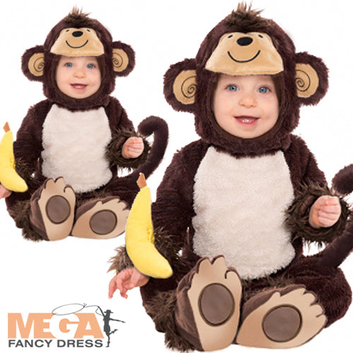 Toddlers Monkey Cute Zoo Animal Costume Outfit