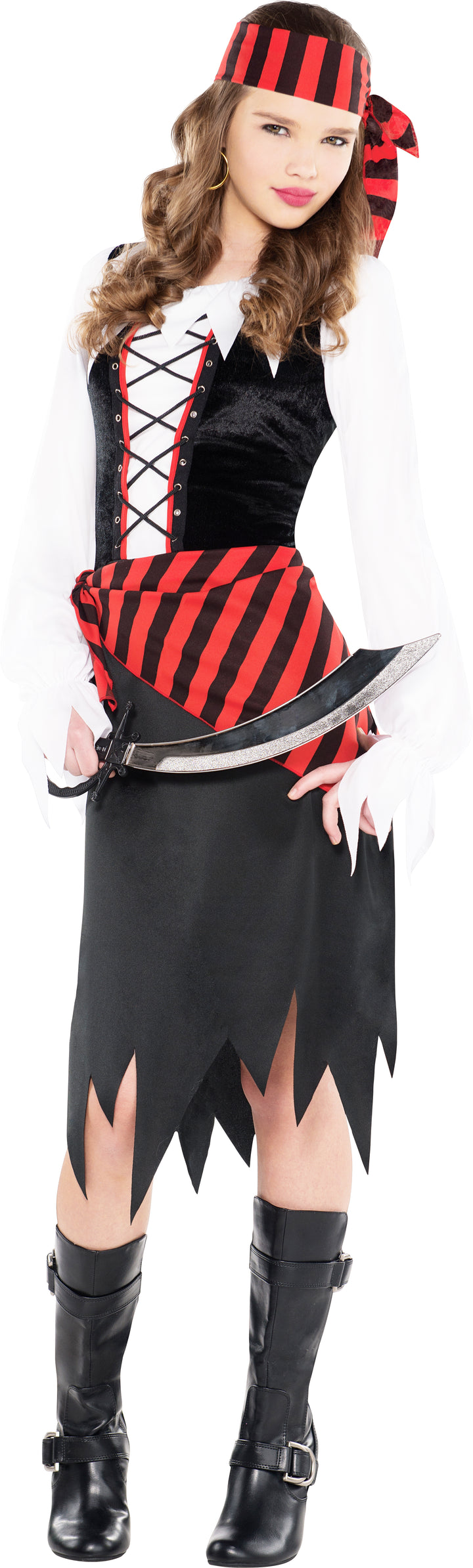 Girls Buccaneer Beauty Caribbean Shipmate Pirate Fancy Dress Costume