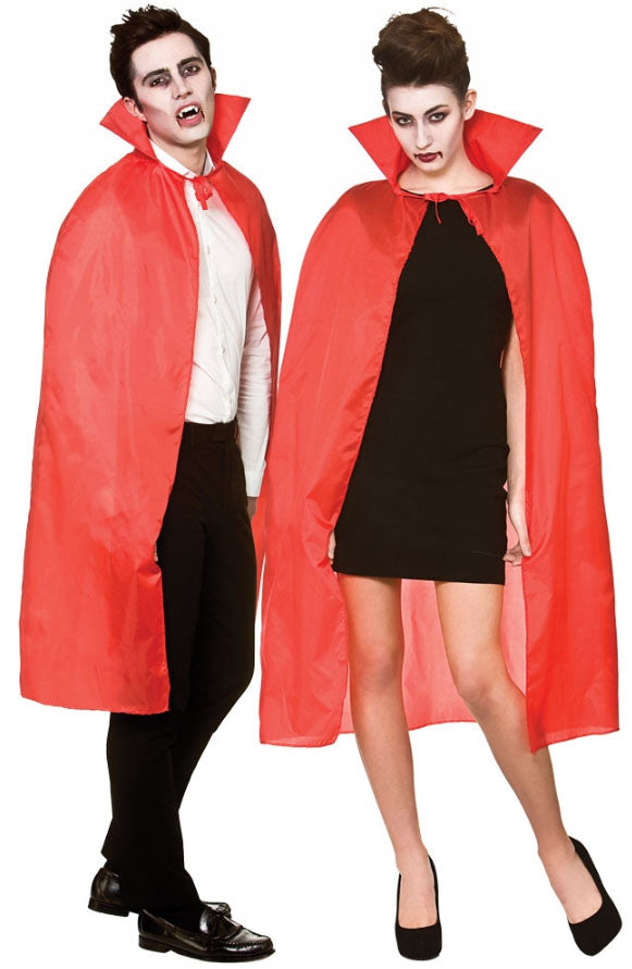 Red Cape with Collar Adults Costume Accessory
