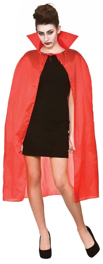 Red Cape with Collar Adults Costume Accessory