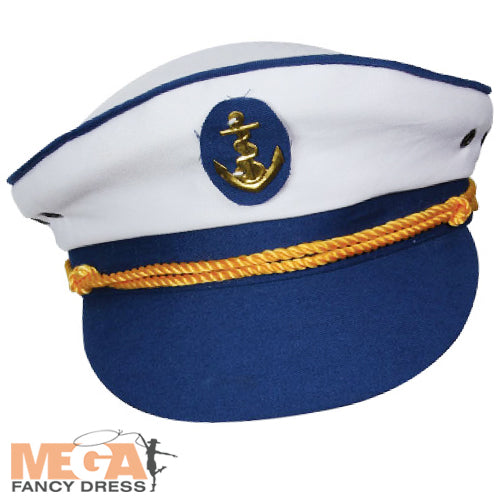 Sailor Captain Hat Nautical Costume Accessory