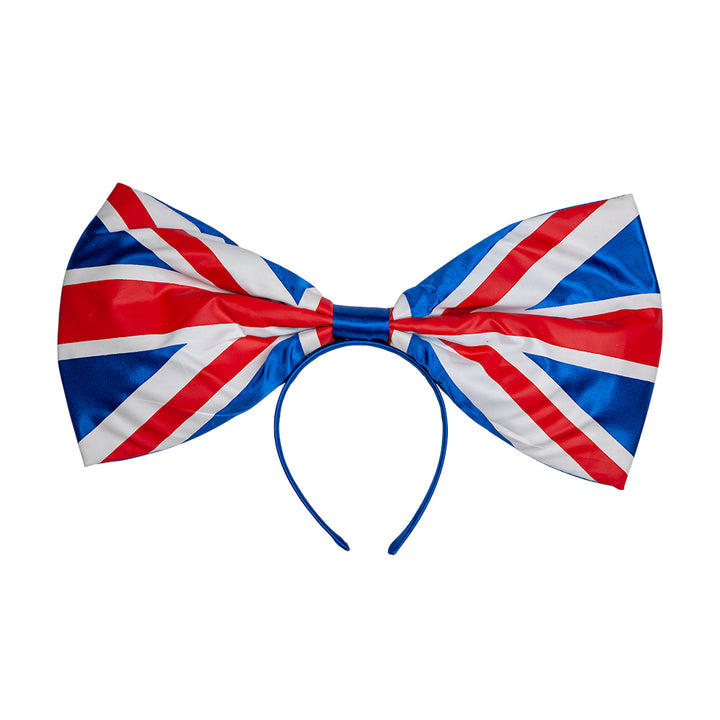Union Jack Bow Headband Patriotic Fashion Accessory
